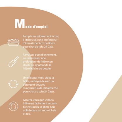 2mm Bigger Granules Less Dust - 24 CATS Pea Husks Natural Tofu Cat Litter 9KG/19.8lbs - Original